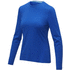 Ponoka naisten pitkähihainen luomu-t-paita, sininen liikelahja logopainatuksella