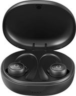 Prixton TWS160S sport Bluetooth® 5.0 earbuds, musta liikelahja logopainatuksella