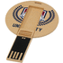 Pyöreä biohajoava USB, ruskea lisäkuva 1