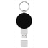 Pyöreä valaiseva USB, sininen, hopea, musta lisäkuva 2