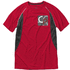 Quebec miesten lyhythihainen tyköistuva t-paita, antrasiitti, punainen lisäkuva 1