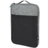 Reclaim 14" GRS-kierrätetty kaksivärinen kannettavan tietokoneen suojatasku 2,5 l, harmaa, musta liikelahja logopainatuksella