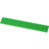 Refari 15 cm:n viivain kierrätetystä muovista, vihreä liikelahja logopainatuksella