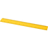 Refari 30 cm:n viivain kierrätetystä muovista, keltainen liikelahja logopainatuksella