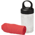 Remy-jäähdytyspyyhe PET-kotelossa, punainen liikelahja logopainatuksella