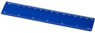Renzo-viivain, 15 cm, muovinen, sininen liikelahja logopainatuksella