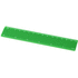 Renzo-viivain, 15 cm, muovinen, vihreä liikelahja logopainatuksella