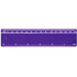 Renzo-viivain, 15 cm, muovinen, violetti lisäkuva 2