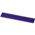 Renzo-viivain, 15 cm, muovinen, violetti liikelahja logopainatuksella