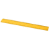 Renzo-viivain, 30 cm, muovinen, keltainen liikelahja logopainatuksella