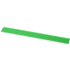 Renzo-viivain, 30 cm, muovinen, vihreä liikelahja logopainatuksella
