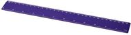 Renzo-viivain, 30 cm, muovinen, violetti liikelahja logopainatuksella
