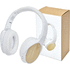 Riff Bluetooth® -kuulokkeet mikrofonilla, beige liikelahja logopainatuksella