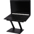 Rise Pro kannettavan tietokoneen teline, musta liikelahja logopainatuksella