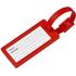 River ikkunallinen matkatavaratunniste, punainen liikelahja logopainatuksella