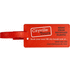 River kierrätetystä materiaalista valmistettu ikkunallinen matkalaukun nimikyltti, punainen lisäkuva 1