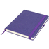 Rivista-muistivihko, suuri, violetti liikelahja logopainatuksella