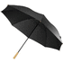 Romee 30'' tuulenpitävä golfsateenvarjo, kierrätettyä PET-muovia, musta liikelahja logopainatuksella
