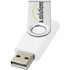 Rotate-basic-USB-muistitikku, 2 Gt, valkoinen, hopea lisäkuva 1