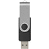 Rotate-basic-USB-muistitikku, 4 Gt, hopea, musta lisäkuva 3