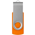 Rotate-basic-USB-muistitikku, 8 GB, hopea, oranssi lisäkuva 4