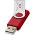 Rotate-basic-USB-muistitikku, 8 GB, hopea, punainen lisäkuva 1