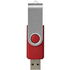 Rotate-basic-USB-muistitikku, 8 GB, hopea, punainen lisäkuva 3