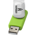Rotate-doming-USB-muistitikku, 2 Gt, hopea, kalkinvihreä lisäkuva 1