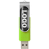 Rotate-doming-USB-muistitikku, 2 Gt, hopea, kalkinvihreä lisäkuva 3