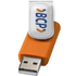 Rotate-doming-USB-muistitikku, 2 Gt, hopea, oranssi lisäkuva 1