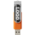 Rotate-doming-USB-muistitikku, 2 Gt, hopea, oranssi lisäkuva 3