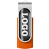 Rotate-doming-USB-muistitikku, 2 Gt, hopea, oranssi lisäkuva 4