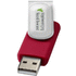 Rotate-doming-USB-muistitikku, 2 Gt, hopea, punainen lisäkuva 1
