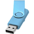 Rotate-metallic-USB-muistitikku, 2 Gt liikelahja logopainatuksella