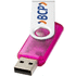 Rotate-translucent-USB-muistitikku, 4 Gt, purppura lisäkuva 1