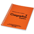 Rothko-muistikirja, A5, valkoinen, oranssi liikelahja logopainatuksella
