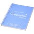 Rothko-muistikirja, A5, valkoinen, sininen liikelahja logopainatuksella