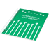 Rothko-muistikirja, A5, valkoinen, vihreä liikelahja logopainatuksella