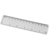 Rothko-viivain, 15 cm, muovinen, läpikuultava-valkoinen liikelahja logopainatuksella