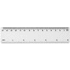 Rothko-viivain, 15 cm, muovinen, läpikuultava-valkoinen lisäkuva 3