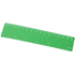 Rothko-viivain, 15 cm, muovinen, vihreä liikelahja logopainatuksella