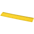 Rothko-viivain, 20 cm, muovinen, keltainen liikelahja logopainatuksella