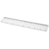 Rothko-viivain, 20 cm, muovinen, läpikuultava-valkoinen liikelahja logopainatuksella