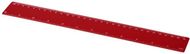 Rothko-viivain, 30 cm, muovinen, punainen liikelahja logopainatuksella