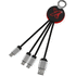 SCX.design C16 -kaapeli, pyöreä, valaistuva, musta, punainen lisäkuva 1