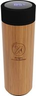 SCX.design D11-bambuälypullo, 500 ml, puu liikelahja logopainatuksella