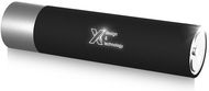 SCX.design F10 -taskulamppu, valaistuva, 2500 mAh liikelahja logopainatuksella