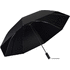 SCX.design R01 puoliautomaattinen sateenvarjo, musta liikelahja logopainatuksella