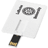 Slim-USB-muistitikku, 4 Gt, kortin muotoinen, valkoinen lisäkuva 1