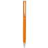 Slim-kuulakärkikynä, alumiinia, oranssi liikelahja logopainatuksella